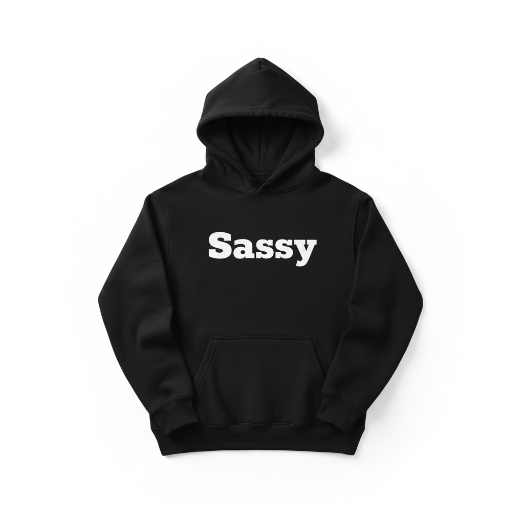 Affordable Black Hoodie – Sassy Branding