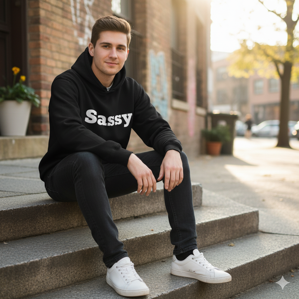 Affordable Black Hoodie – Sassy Branding