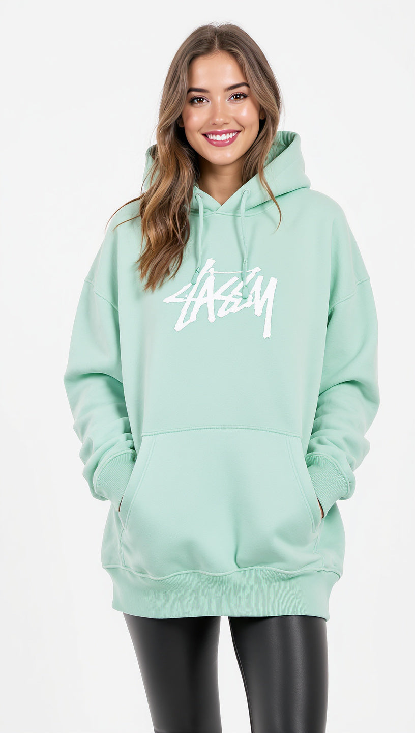 SASSY Women's Mint Green Oversized Hoodie