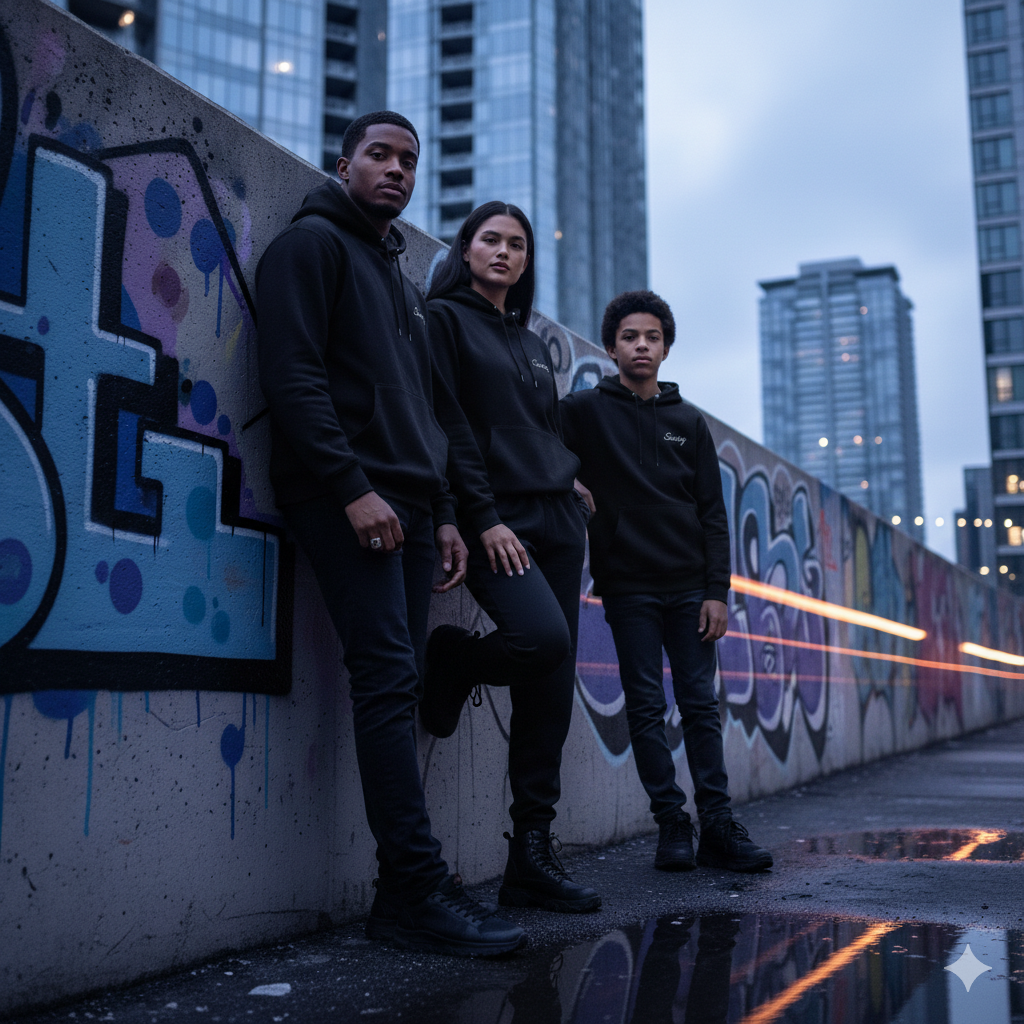 Classic Black Hoodie